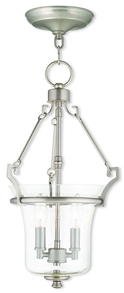 Livex Buchanan 2 Light Brushed Nickel Pendant - C185-50402-91