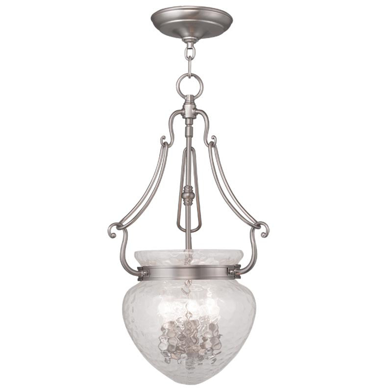 Livex Duchess 3 Light Brushed Nickel Chain Lantern  - C185-5043-91