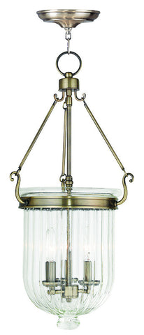 Livex Coventry 3 Light Antique Brass Pendant - C185-50517-01