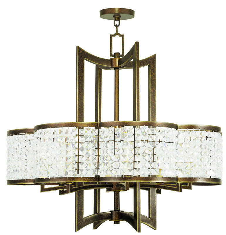 Livex Grammercy 8 Light Palacial Bronze Chandelier - C185-50578-64