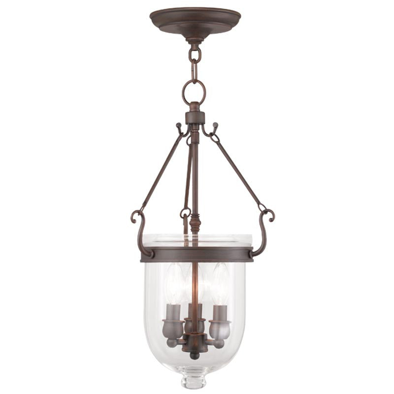 Livex Jefferson 3 Light Imperial Bronze Chain Lantern  - C185-5063-58