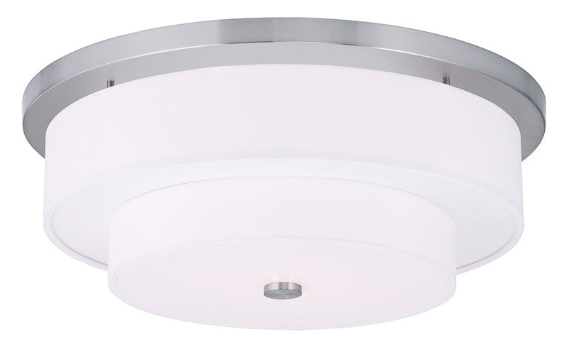 Livex Meridian  4 Light Brushed Nickel Ceiling Mount - C185-50866-91