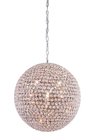 C121-2102D20C/RC - Regency Lighting: Cabaret 9 light Chrome Pendant Clear Royal Cut Crystal