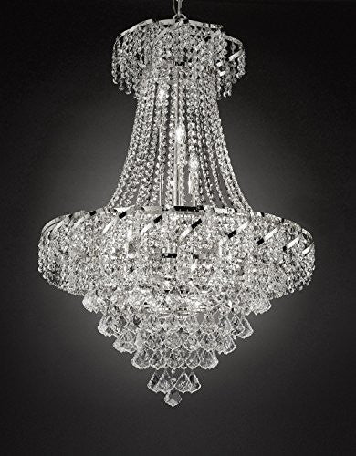 French Empire Empress Crystal(Tm) Chandelier Lighting H 32" W 26" - Cjd-Cs/B7/2173/26