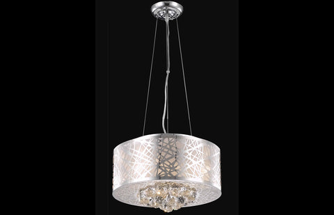 C121-2078D16C/RC - Regency Lighting: Prism 4 light Chrome pendant Clear Royal Cut Crystal