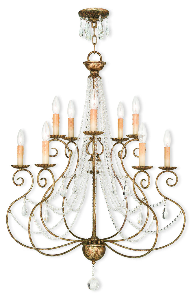 Livex Isabella 5 Light + 5 Light EB Chandelier - C185-51909-36