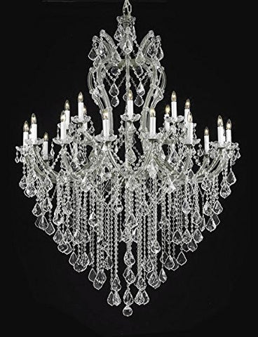 Maria Theresa Chandelier Crystal Lighting Chandeliers Dressed With Empress Crystal (Tm) H 60" W 46" Great For Large Foyer / Entryway - G83-Cs/2/2007/24+1