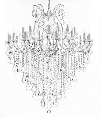 Crystal Chandelier Lighting Chandeliers H59" XW46" Great for The Foyer, Entry Way, Living Room, Family Room and More! - A83-B12/CS/2MT/24+1