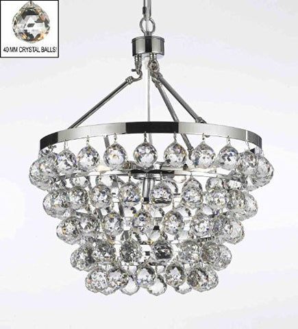 Indoor 5-Light Luxury Crystal Bling Chandelier Lighting H19" W17.5" - F7-1130/5