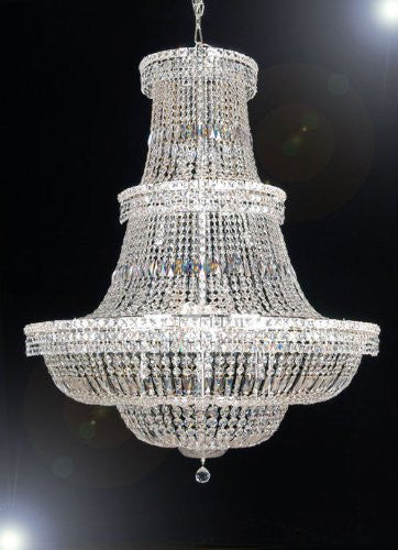 French Empire Crystal Chandelier Lighting H 50" W 40" - A93-Cs/454/18