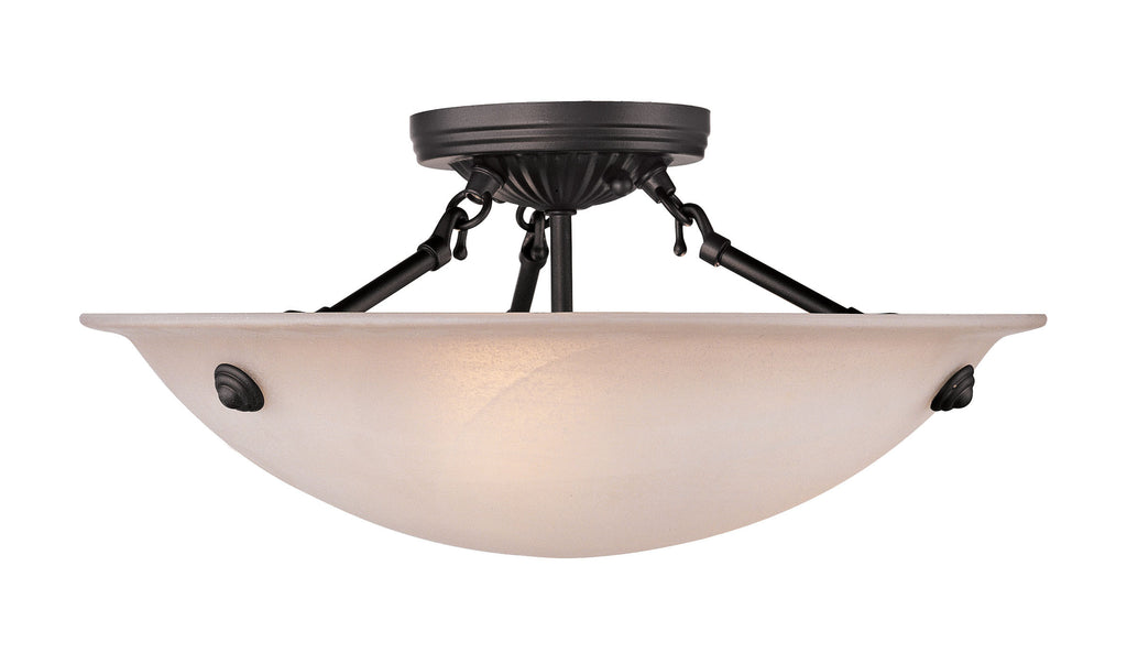 Livex Oasis 3 Light Bronze Ceiling Mount - C185-5625-07