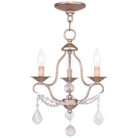 Livex Chesterfield 3 Light ASL Mini Chandelier - C185-6423-73