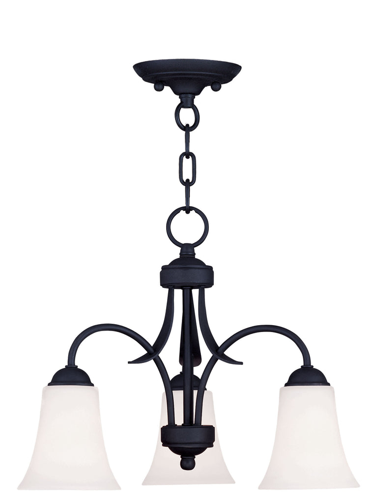 Livex Ridgedale 3 Light Black Chain Hang/Ceiling Mount - C185-6474-04