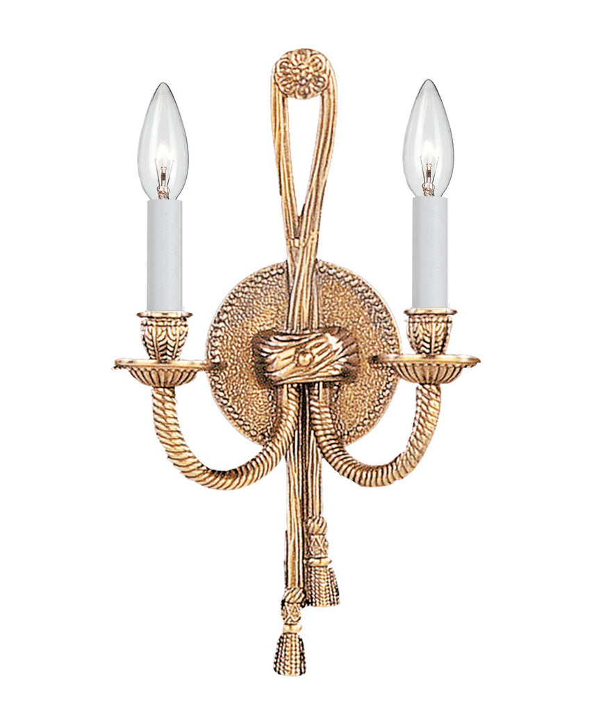 2 Light Olde Brass Traditional Sconce - C193-650-OB