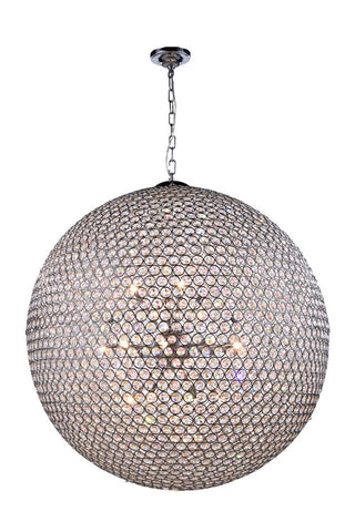 C121-2102D36C/RC - Regency Lighting: Cabaret 18 light Chrome Pendant Clear Royal Cut Crystal