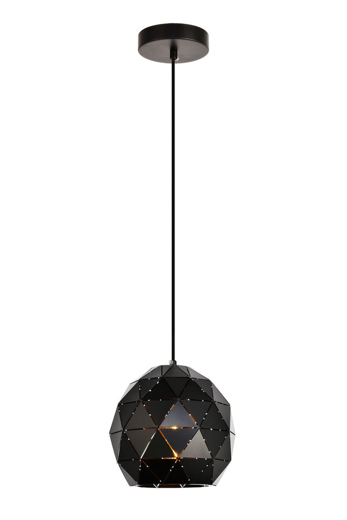 ZC121-LDPD2075 - Living District: Arden Collection Pendant D7.9 H8.3 Lt:1 Black Finish