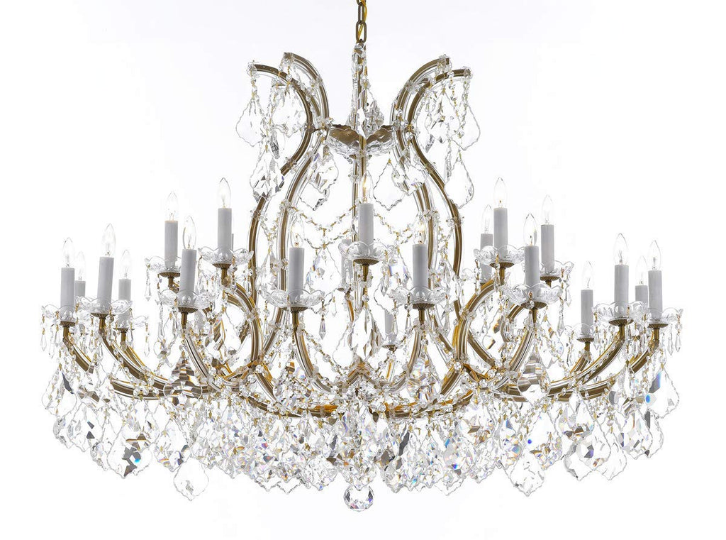 Crystal Chandelier Lighting Chandeliers H35" X W46" Great for The Foyer, Entry Way, Living Room, Family Room and More! - A83-B62/2MT/24+1