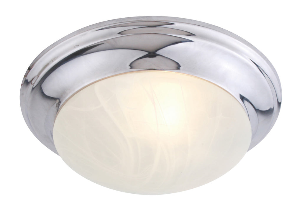 Livex Omega 1 Light Polished Chrome Ceiling Mount - C185-7302-05