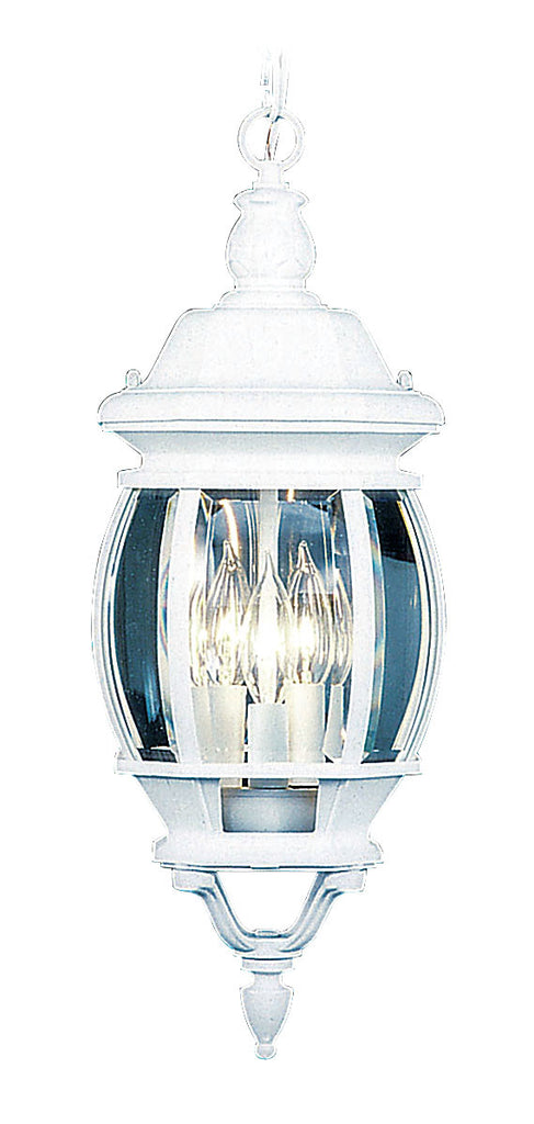 Livex Frontenac 3 Light White Chain Lantern - C185-7527-03