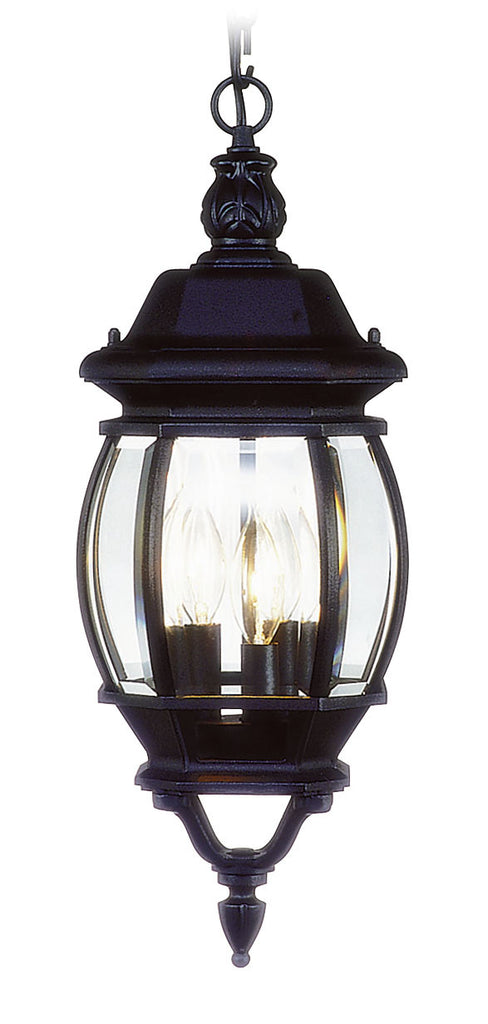 Livex Frontenac 3 Light Black Chain Lantern - C185-7527-04