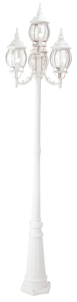 Livex Frontenac 4 Light White Outdoor 4 Head Post - C185-7711-03