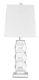 ZC121-ML9303 - Regency Decor: Sparkle Collection 1-Light Silver Finish Table Lamp