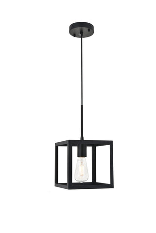 ZC121-LD4063D8BK - Living District: Resolute 1 light black Pendant