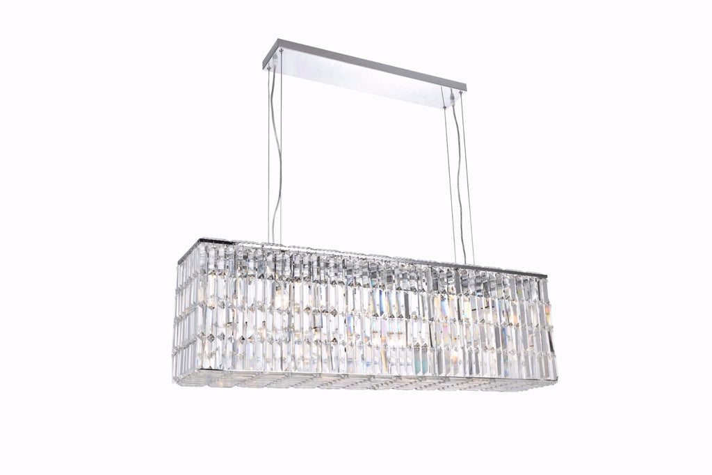 C121-2018D44C/RC - Regency Lighting: Maxime 8 light Chrome Chandelier Clear Royal Cut Crystal