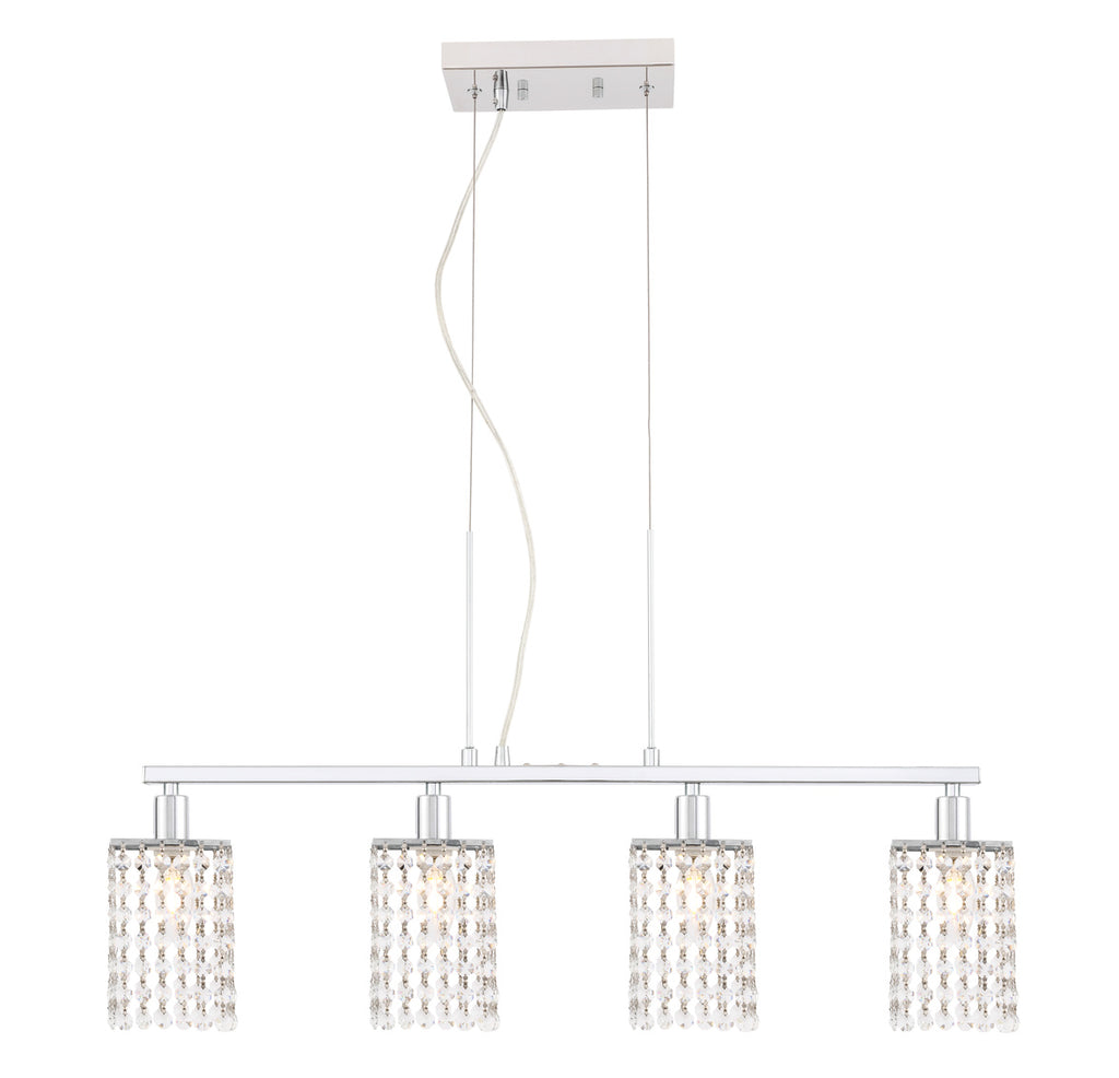 ZC121-LD7502C - Living District: Taylor 4 light Chrome Pendant