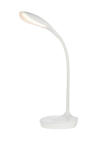 ZC121-LEDDS009 - Regency Decor: Illumen Collection 1-Light glossy frosted white Finish LED Desk Lamp