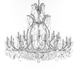 Swarovski Crystal Trimmed Chandelier Lighting Chandeliers H41"X W46" Great for the Foyer, Entry Way, Living Room, Family Room and More - A83-B62/CS/52/2MT/24+1SW