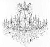 Swarovski Crystal Trimmed Chandelier Lighting Chandeliers H46" X W46" Dressed with Large, Luxe Crystals! - Great for The Foyer, Entry Way,Living Room, Family Room and More! - A83-B90/CS/2MT/24+1SW
