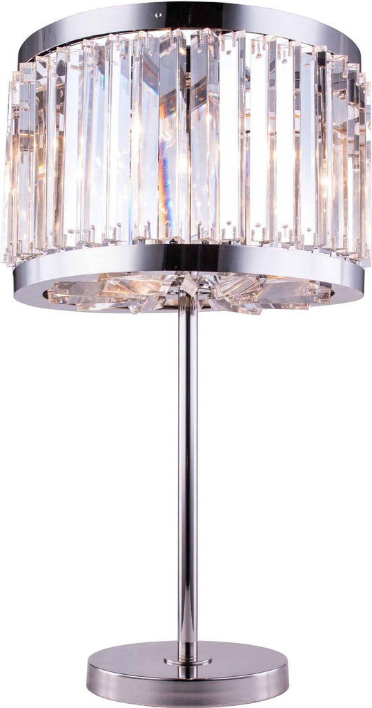 C121-1203TL18PN/RC By Elegant Lighting - Chelsea Collection Polished nickel Finish 4 Lights Table Lamp