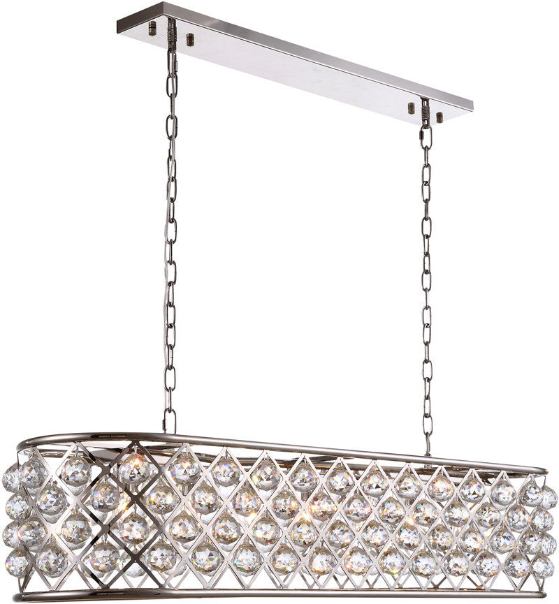 C121-1216G50PN/RC By Elegant Lighting - Madison Collection Polished Nickel Finish 7 Lights Pendant Lamp