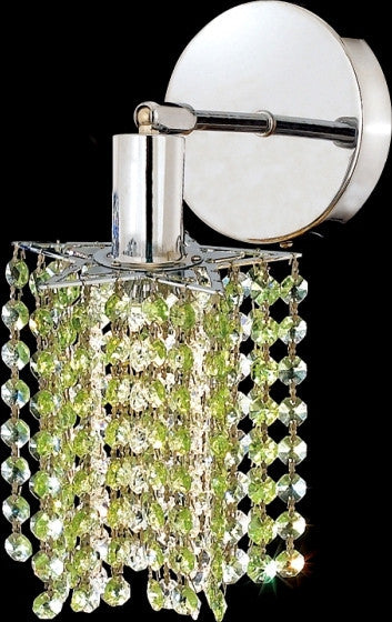 C121-1281W-R-P-GT/RC By Elegant Lighting Mini Collection 1 Lights Wall Sconce Chrome Finish