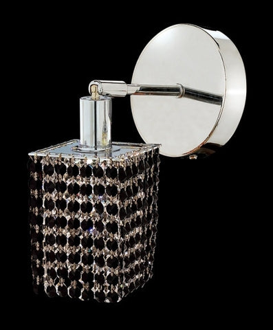 C121-1281W-R-S-JT/RC By Elegant Lighting Mini Collection 1 Lights Wall Sconce Chrome Finish