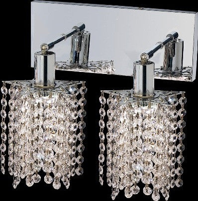 ZC121-1282W-O-P-CL/EC By Regency Lighting Mini Collection 2 Lights Wall Sconce Chrome Finish