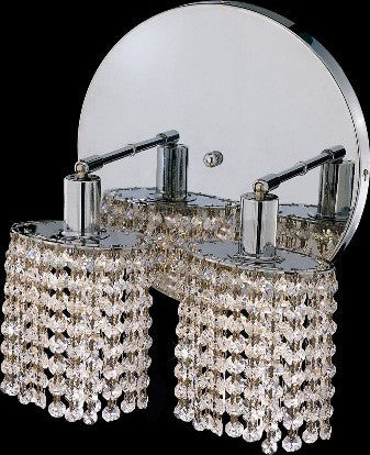 ZC121-1282W-R-R-CL/EC By Regency Lighting Mini Collection 2 Lights Wall Sconce Chrome Finish