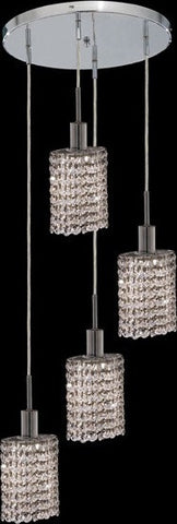 ZC121-1284D-R-E-CL/EC By Regency Lighting Mini Collection 4 Lights Pendant Chrome Finish