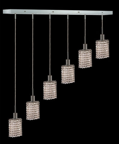 ZC121-1286D-O-E-CL/EC By Regency Lighting Mini Collection 6 Lights Pendant Chrome Finish