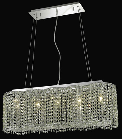 ZC121-1295D32C-CL/EC By Regency Lighting Moda Collection 5 Light Chandeliers Chrome Finish