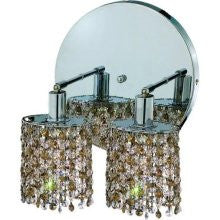 C121-1382W-R-E-JT/RC By Elegant Lighting Mini Collection 2 Lights Wall Sconce Chrome Finish