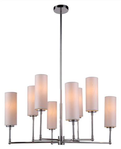 C121-1410G34PN By Elegant Lighting - Richmond Collection Polished Nickel Finish 8 Lights Pendant lamp