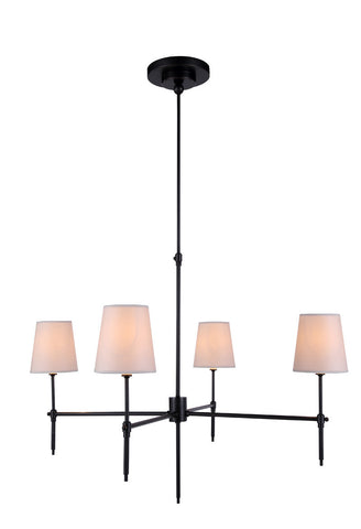 C121-1412G36BZ By Elegant Lighting - Baldwin Collection Bronze Finish 4 Lights Pendant lamp