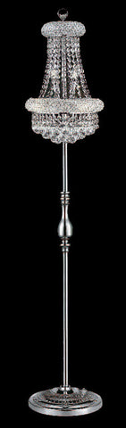 ZC121-V1800FL12C/RC By Elegant Lighting Primo Collection 6 Light Floor Lamps Chrome Finish