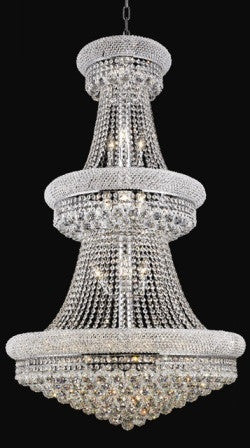 ZC121-V1800G30C By Regency Lighting-Primo Collection Chrome Finish 32 Lights Chandelier