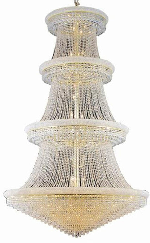 C121-1802G62G/EC By Elegant Lighting - Primo Collection Gold Finish 56 Lights Foyer/Hallway