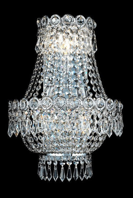 ZC121-V1900W12SC/RC By Elegant Lighting Century Collection 3 Light Chandeliers Chrome Finish