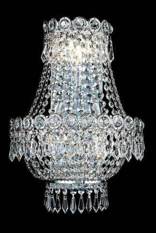 ZC121-V1900W12SC/EC By Elegant Lighting Century Collection 3 Light Chandeliers Chrome Finish