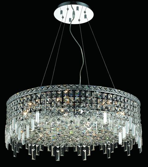ZC121-V2031D28C By REGENCY - Maxim Collection Polished Chrome Finish Chandelier